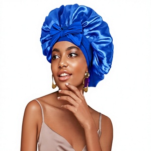 Elastic Ribbon Luxury Adjustable Reusable Round <b>Hat</b> Solid Color Nightcap Quick Dry Wide Edge Hair Headband - Product Image 3