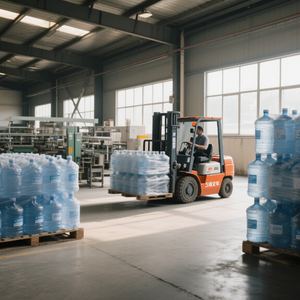 כתר חדש 5 מכונת מילוי מים גלון 1 שנה אחריות אריזת בקבוק עץ זכוכית 19l נפח - Product Image 1