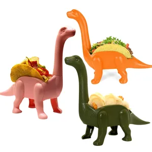 Chrt Wegwerp Taco Houders Food Grade Plastic Dinosaurus Vorm Taco Holder Stand Plaat