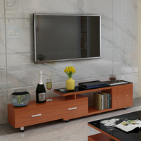 Moderne en gros en bois TV stands salon meubles unité de divertissement Lowline meuble TV stockage table basse console TV