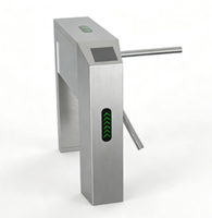 Barrière d'entrée à logiciel entièrement personnalisé, sans balais, NFC, Speedlane, barrières de présence, lecteur de carte d'accès motorisé, tourniquet en acier inoxydable