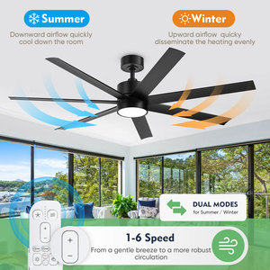 พัดลมเพดาน LED สำหรับภายนอกอาคาร แบบกันน้ำ IP65 พร้อมมอเตอร์ DC ควบคุมด้วย <span class=keywords><strong>Alexa</strong></span> ใบพัด 7 ใบ วัสดุ ABS เหมาะสำหรับใช้ในโรงแรมและบ้าน ขายดี - Product Image 6