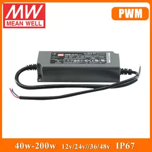 MÉDIA BEM LED Power Supply 40W 50W 80W 100W 150W 240W 300w 400W 600W 12V 24V IP67 Drivers de LED À Prova D' Água