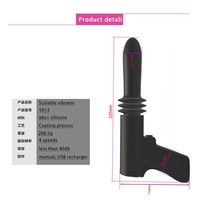 Pistolet de massage vibrant rétractable automatique-en forme de pistolet pour la relaxation musculaire et les soins personnels