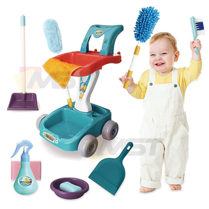 Cadeau <span class=keywords><strong>de</strong></span> noël pour enfant en bas âge, jeu <span class=keywords><strong>de</strong></span> simulation, chariot <span class=keywords><strong>de</strong></span> <span class=keywords><strong>ménage</strong></span>, ensemble <span class=keywords><strong>de</strong></span> jouets <span class=keywords><strong>de</strong></span> nettoyage pour l'éducation préscolaire - Product Image 3