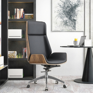 Vantervi sedia da lavoro per Computer con schienale centrale e contemporanea per <span class=keywords><strong>ufficio</strong></span> rotante in pelle sintetica Foshan - Product Image 3