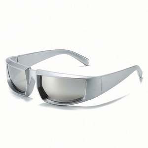 Gafas de Sol Punk Personalizadas al por Mayor para Hombre, Gafas de Sol Deportivas Steampunk Plateadas para Mujer - Product Image 5