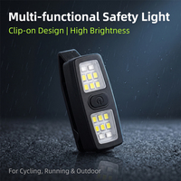 Feux arrière sportifs multifonctionnels, feux de sécurité nocturnes pour l'extérieur, feux portables à clipser, feux de jogging nocturnes