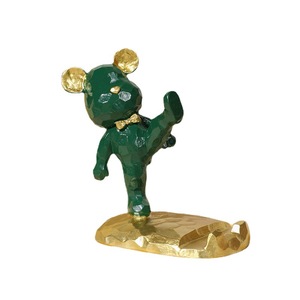 Soporte para Teléfono con Forma de Oso, Resina Epoxi Esculpida, Linda Chica de Dibujos Animados, Corazón, Regalo para Estudiantes, Adorno Creativo, Muñeca - Product Image 5