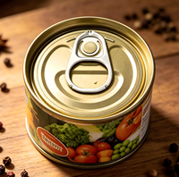 Vente en gros 202 #   Couvre-boîtes à ouverture facile (EOE) en émail blanc chromé de 52,3 mm avec languette de traction argentée pour les boîtes de pâte de tomate