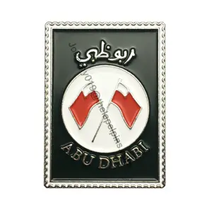 Рекламный металлический значок с логотипом ОАЭ и флагом Абу-Даби