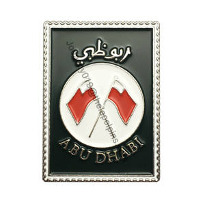 Bendera Silang Uni Emirat Arab Lencana Logam Logo Abu PT - Product Image 1