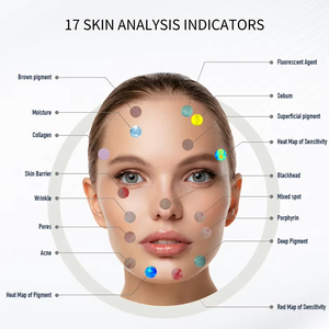 <span class=keywords><strong>BOWKET</strong></span> AI Analyseur Portable 2-en-1 Peau et Cheveux Visage Nez Tête Humidité Acné Rides Usage Commercial 15.6 - Product Image 2