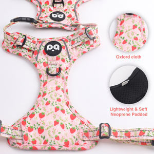 कट्स कस्टम लक्जरी पिल्ला लेश कॉलर एडजस्टेबल पालतू पोप बैग बन्टाना प्रतिवर्ती लुभावनीय नियोप्रीन कुत्ते हार्नेस सेट - Product Image 2