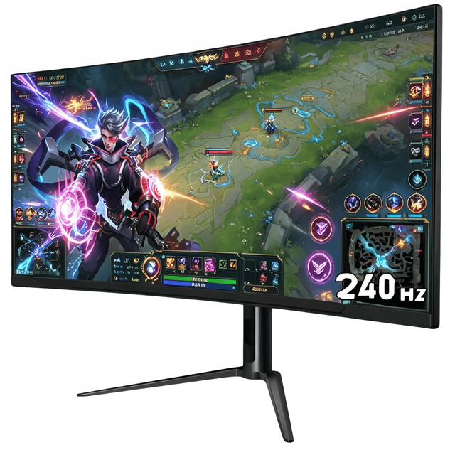 34" 240Hz Fast Wide Gaming Monitor 100% SRGB Height Adjustable Stand Factory Low Price Wholesale 4K Display