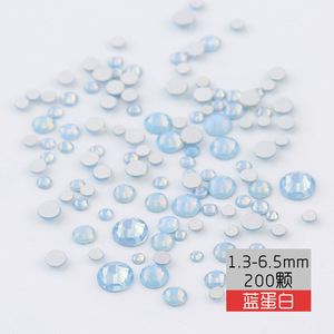 Strass en verre à dos plat, couleur unie, tailles mixtes 1.3-6.5mm, accessoires DIY pour nail art SS3-SS30 - Product Image 4