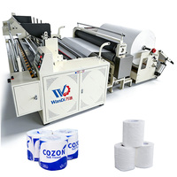 Machine à fabriquer du papier toilette semi-automatique complète sur mesure, compacte et efficace, petite échelle