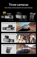 DVR 1080P Camcorder Black Box Video Recorder 3.2 Inch Mini WIFI Dash Cam pour voiture Caméra à 3 objectifs Enregistrement en boucle 170 degrés