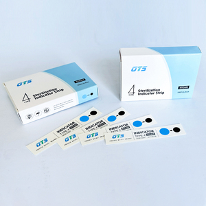 Tarjetas Indicadoras Químicas de <span class=keywords><strong>Vapor</strong></span> de Clase 4 de Fábrica, Tarjetas de Papel Médico con Cambio de Color de Azul a Negro, Certificación ISO13485 - Product Image 5