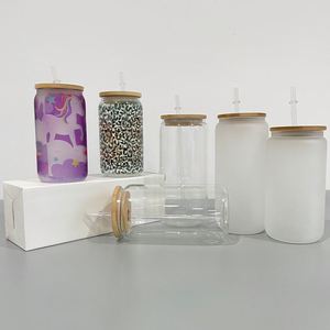 Bouteille de bière en verre 20 oz avec couvercle, double paroi, style américain, forme élégante, transparente, personnalisable par sublimation, compatible lave-vaisselle - Product Image 2