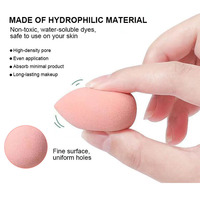 Esponja de Maquillaje Súper Suave de Marca Privada Personalizada, Huevo de Belleza Portátil sin Látex, Borla Mezcladora para Base Natural y Polvo Suelto