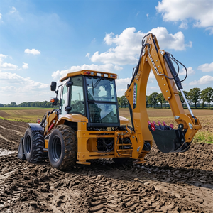 Precio de Fábrica, Retroexcavadora con Capacidad de Carga de 2500 kg, 4x4, Dirección en las Cuatro Ruedas, para Obras en Carreteras Municipales Estrechas - Product Image 1