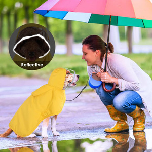 Impermeable para Perros y Gatos, Poncho con Tiras Reflectantes, Bolsillo de Almacenamiento, Ropa de Lluvia Ajustable para Mascotas, PU para Perros Pequeños/Medianos/Grandes - Product Image 5