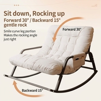 Canapé-lit inclinable à bascule en acier 2 places, chaise longue imperméable pour appartement, salon, mobilier moderne