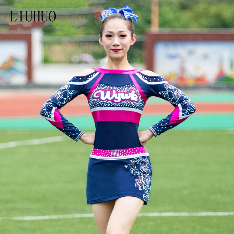 カスタム応援服コスチュームチアリーディングユニフォームの練習服