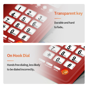 Téléphones fixes filaires à double interface sans batterie pour <span class=keywords><strong>téléphone</strong></span> de bureau d'affaires <span class=keywords><strong>Téléphone</strong></span> <span class=keywords><strong>fixe</strong></span> pour chambre d'hôtel FICAN8208 - Product Image 5