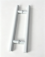 Poignée de porte en verre double face de type H pour salle de douche, poignée ronde en acier inoxydable de bonne qualité, Puxador De Inox