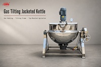 Marmite chauffante à double enveloppe Huatai en acier inoxydable 304/316L pour gaz naturel/gaz liquéfié, avec agitateur et racloir inclinable pour miel/glycérine