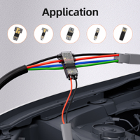 Kit de connecteurs de fils basse tension 24-20 AWG à raccordement rapide sans soudure et sans dénudage, bornes de raccordement pour applications automobiles et bandes LED