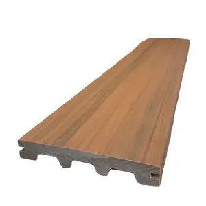 Современный стиль 140*22 мм блокирующая твердая древесина пластиковая композитная коэкструзионная уличная настильная плитка