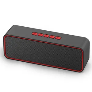 Speaker nirkabel portabel, kotak musik dengan suara Stereo keras Bass luar ruangan atau ponsel PC micro-sd USB