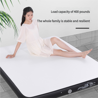 Matelas de lit pneumatique en tissu de maille pliable léger et portable Structure filaire moderne pour hôtel de camping familial intérieur et extérieur