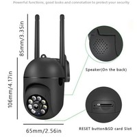 Kamera WiFi PTZ Mini Outdoor 1080P 360 Derajat Spherical IP untuk Pemantauan Rumah Jaringan 4G NVR 2MP Lensa Alarm Indoor