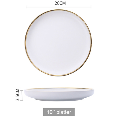 10'' white platter