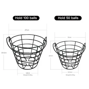 批发铁高尔夫练习场篮筐可容纳100个高尔夫球篮筐