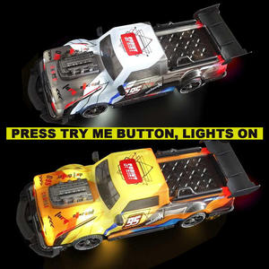 AiJH1:14 Coches de Control Remoto con Tracción en las 4 Ruedas y Luces, Coche Deportivo de Carreras TRY ME, Vehículo de Carreras RC, Juguetes de Coches de Derrape - Product Image 3