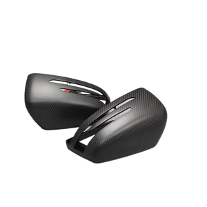 Coques de rétroviseurs en fibre de carbone véritable mate pour Mercedes <span class=keywords><strong>Benz</strong></span> W204 W212 W218 W176 Classe C Classe CLS - Product Image 1