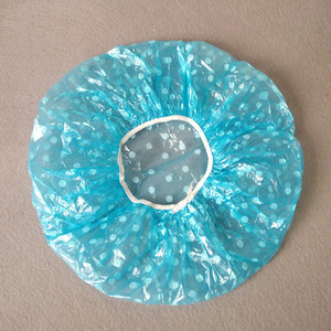 Capes de douche en plastique, couvertures de cheveux de bain avec motif imprimé - Product Image 3