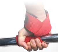 Sangles de poignet réglables en nylon avec logo personnalisé, antidérapantes, pour la musculation et le powerlifting