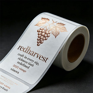 Etichette Personalizzate in Carta Kraft per <span class=keywords><strong>Vino</strong></span> <span class=keywords><strong>Rosso</strong></span>, Design Stampato, Adesivi Sigillanti Trasparenti Impermeabili di Alta Qualità, Vendita all'Ingrosso - Product Image 4