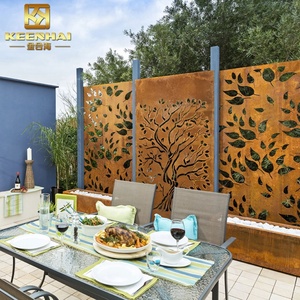 Customized Waterproof Outdoor <strong>Decorative</strong> Aluminum Perforated Metal <strong>Screen</strong> Corten Steel Garden <strong>Screen</strong> for Building Application - Product Image 1