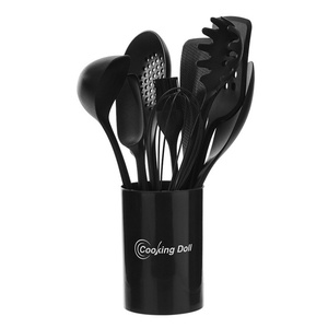 Ensemble d'ustensiles de cuisine en silicone 11 pièces pour la cuisson, résistant à la chaleur, comprenant cuillères à soupe et spatules - Product Image 6
