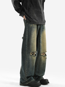 Jean en denim pour homme, coupe skinny, avec détails de coutures apparentes, fournisseur Tug - Product Image 3
