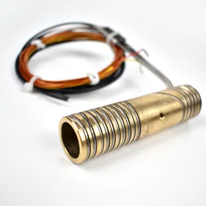 BRIGHT Customized 230V 300W Nozzle Brass Hot Runner Coil Heater Element with J Type Sensor