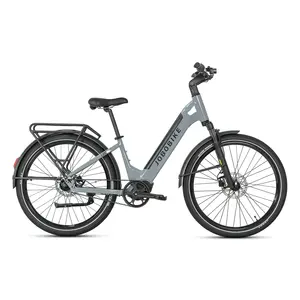 Vélo électrique urbain futuriste avec ceinture en carbone intelligente, frein hydraulique, moteur central, éclairage arrière à détection automatique, transmission interne <span class=keywords><strong>Shimano</strong></span> <span class=keywords><strong>8</strong></span> vitesses - Product Image 2