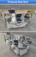 Machine à gaufres rotative HNOC à 8 stations pour cornets, gaufrettes et rouleaux d'œufs, production de 50 à 2000 pièces/heure, à gaz ou électrique, pour la cuisson des cornets en sucre